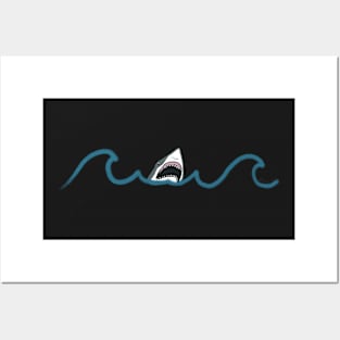 Jaws tidal waves Posters and Art